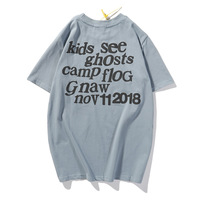 T-shirt imprimé pour Couple, Streetwear, avec porte-bonheur, I See Ghost, amour, Blister, style Hip-Hop, Kanye West