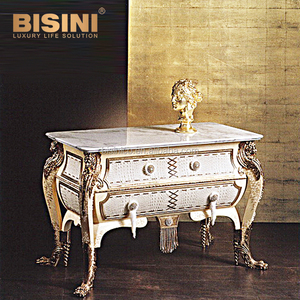 Ormulo-mesa auxiliar de tres capas con marco de latón dorado, Ormulo, estilo antiguo, coleccionable - Product Image 6