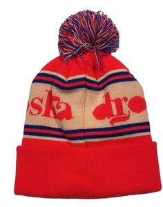 Manufacture Designer Knitted Pom Pom Winter <strong>Beanie</strong> with Embroidery Logo <strong>Golf</strong> Bobble Hats Custom Knit Toques - Product Image 2