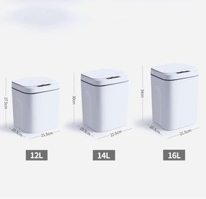 <span class=keywords><strong>Poubelle</strong></span> Intelligente Rechargeable Étanche 12L Capteur Automatique Couvercle En Plastique <span class=keywords><strong>Poubelle</strong></span> Électrique pour Cuisine Salle De Bains <span class=keywords><strong>Recyclage</strong></span> <span class=keywords><strong>Poubelle</strong></span> - Product Image 6