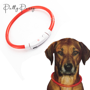 조정 가능한 <span class=keywords><strong>Led</strong></span> 빛 개 애완 동물 목걸이 중국에서 만든 야간 조명 애완 동물 개 고양이 개 안전 조명 플래시 목걸이 애완 동물 용품 - Product Image 6