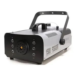 Fabrik 1500W Nebel rauch maschine Automatische Sprüh rauch maschine mit 8 LED-Leuchten 2000CFM Ausgang Remote Halloween Fogging Machine