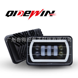 QIDEWIN 4x6 Square <b>Led</b> <b>Headlights</b> 5500Lm Aluminum Alloy For Automotive Retrofit Upgrade - Product Image 1