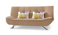 Sofá Cama Metálico Moderno para el Hogar, Muebles de Sala de Estar, Sofá Cama Futón con Estructura Metálica