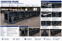 Fabrication sur mesure de cadre de convoyeur robuste |   Service OEM de soudage de grandes structures en acier et usinage CNC