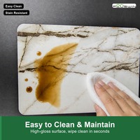 Panneau décoratif en PVC à grain de marbre moderne, imperméable, résistant aux UV, ignifuge, pour murs intérieurs domestiques, fabrication directe en usine, OEM personnalisé