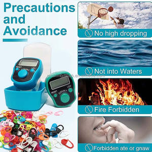Compteur de doigts moderne et personnalisable pour tasbih, avec boîte de rangement pour tasbih, vente en gros - Product Image 5