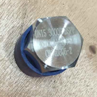 Fabrication bouchon en acier au carbone CS A105 ASME B16.11 1 "NPT raccords de tuyauterie forgés bouchon en acier au carbone forgé filetage mâle bouchon à tête hexagonale
