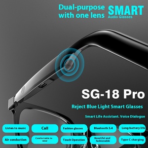 Gafas inteligentes de dientes azules emparejadas con tecnología negra de grado Auriculares magnéticos de dientes azules Gafas de sol inteligentes antiluz azul - Product Image 3