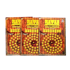 <strong>Full</strong> Color Wholesale Scratch Off Lottery Card CMYK Printing Scratch Card Lottery Games Tickets - Product Image 3