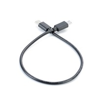 Kabel Transfer Data pengisi daya OTG pria, jantan 30cm ke USB mikro 5pin jantan dua arah