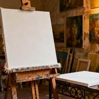 Großhandel Maßgefertigtes 18x24cm Weißes Klassisches Leinwand-Ölgemälde mit Rahmen Hochwertige Fangtai-Marke
