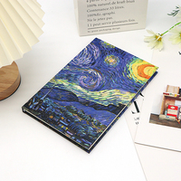Low Moq Van Gogh Sternen himmel Nachthimmel Kunst Malerei Arbeit leer Notizbuch Journal A5 Notizbücher anpassbar
