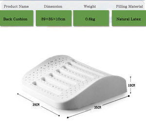 OEKO-TEX 3D lưới Bìa Bộ nhớ bọt trở lại hỗ trợ đệm cho ghế xe Ghế văn phòng thắt lưng eo phần còn lại làm giảm đọc sách giường phần còn lại - Product Image 5