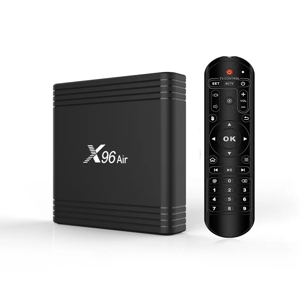 Android Tvbox X96 max 100M Android 9.0 Amlogic S905X3 4GB 32GB to Airデジタル衛星受信機セットトップボックス