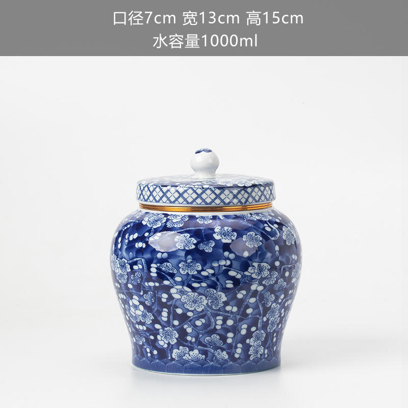 Bote de té de ciruela de hielo