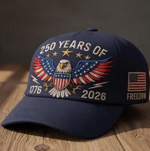 Gorra de Béisbol con Protección Solar Estampada para <span class=keywords><strong>Hombre</strong></span>, Edición Conmemorativa del 250 Aniversario de la Independencia Americana 1776-2026, Éxito de Ventas Transfronterizo - Product Image 2