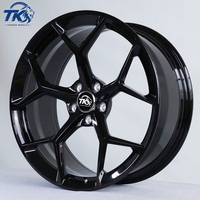 Jantes forgées personnalisées noires brillantes à rayons en Y de 17 à 22 pouces 5x114.3 5x112 5x120 5x130 pour BMW Mercedes-Benz Audi Toyota Honda