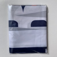 Drapeaux publicitaires promotionnels de fabricant OEM, bannières personnalisées imprimées en polyester 3x5 pieds, en fibre de verre, imperméables, durables, pour la publicité en extérieur