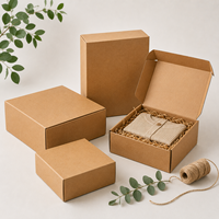 Caja de Cartón Corrugado Personalizada, Papel Kraft, Embalaje para Regalos, Ropa, Zapatos, Caja de Envío Plegable, Caja de Papel para Ropa