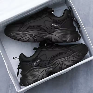 High Quality Leisure Running Platform <b>Sneakers</b> Lace up Height Increasing Casual Walking Shoes Breathable Chunky Skateboard Shoes - Product Image 1