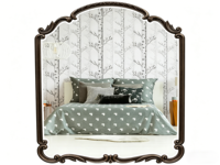 Miroir mural en bois sculpté de style anglais, miroir décoratif antique pour entrée, salon, salle de bain