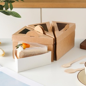 Caja de Embalaje de Papel Triangular Personalizada al por Mayor Sunshine, en Oferta, con Asa y Ventana, Cajas para Alimentos con Relieve y Laminado Mate - Product Image 4