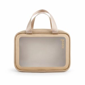 Frosted <b>Clear</b> Cosmetic <b>Bag</b> Wholesale PU PVC Travel Organizer Custom Logo Makeup <b>Toiletry</b> Pouch OEM ODM Supplier - Product Image 1