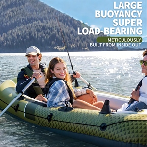 Kayak de pêche gonflable OEM personnalisable, <span class=keywords><strong>bateau</strong></span> en PVC <span class=keywords><strong>transparent</strong></span>/coloré avec propulsion à pédales pour toutes les eaux - Product Image 5
