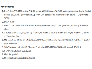 มาเธอร์บอร์ด MBD-X13SRA-TF CEB เวิร์กสเตชันที่มีซ็อกเก็ต W790 LGA-4677เดียว (ซ็อกเก็ต) DDR5รองรับใหม่จัดส่งรวดเร็วราคาดี I - Product Image 4