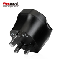 Adaptateur de voyage de haute qualité Euro vers UK, prise de courant, directement de l'usine Wontravel