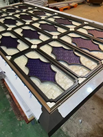 Vente directe d'usine Homedeco : Panneau décoratif transparent en verre acrylique fabriqué en Chine, écran de séparation courbé découpé au laser en aluminium