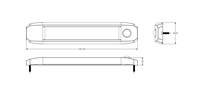 Bande lumineuse LED linéaire pour intérieur de plafond, ruban d'éclairage pour remorque, camping-car, bateau