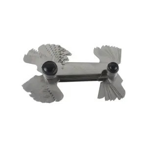 Stainless steel metric imperial screw thread pitch gauge blade gage for measuring gauging tool thread gauge
