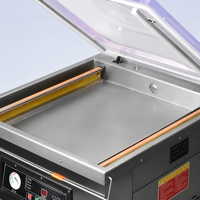 Machine d'emballage sous vide industrielle à chambre unique DZ-400, en acier inoxydable 201, sur pied, pour emballer les sacs