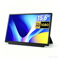 Moniteur de jeu portable pliable à double écran 15,6 pouces 1080P HDR LCD USB-C, directement de l'usine, avec un seul câble, plug and play