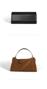 Borsa a Spalla Sottoascellare da Donna in Vera Pelle Stile Scamosciato di Alta Qualità, Design Minimalista e Stile alla Moda OEM, Personalizzabile all'Ingrosso - Product Image 5