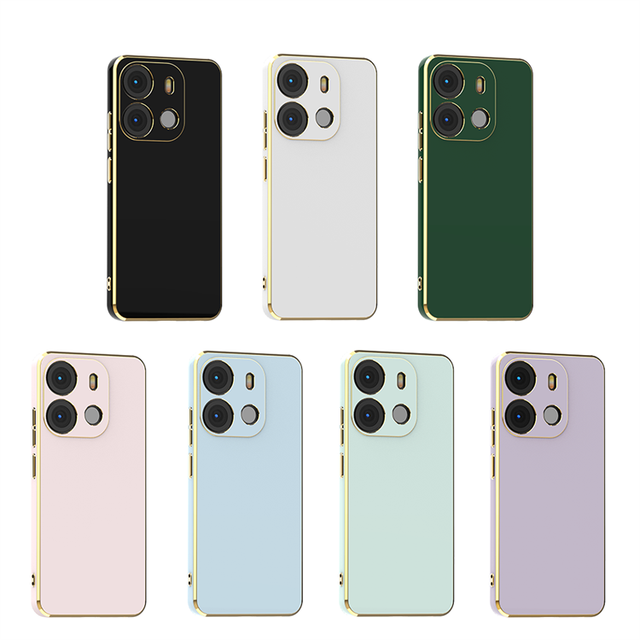 Proveedor De Fundas Para Celular Luxury Design Soft Tpu 6D Electroplating case for Tecno Spark Go 2023 Camon 17 Pro Back Cover