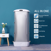 Séchoir à Linge Intelligent Électrique sur Pied Pliable Compact Portable pour Vêtements, T-shirts et Repassage à la Vapeur