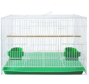 Toptan papağan Conure Lovebird atiatiel güvercin kafesleri için haddeleme standı ile ferforje kuş kafesi yığılmış olabilir - Product Image 6