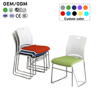 Chaise de bureau moderne pliable personnalisée à prix abordable pour le bureau à domicile et la salle à manger, chaise visiteur en acier de haute qualité