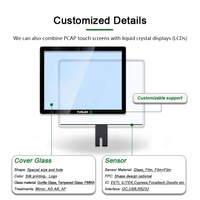Panel de Pantalla Táctil Capacitiva de 10.1 Pulgadas con Forma Circular Personalizada y Tamaño a Medida, con Interfaz I2C