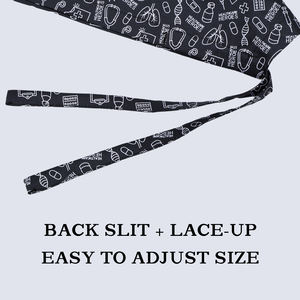 Topi gosok dapat diatur wanita, penutup kepala 2 tombol rambut pendek bernapas topi bedah perawat Pria - Product Image 5