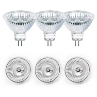 Lampes halogènes GU4 20W 12V MR11, lampe de plafond réglable avec couvercle en verre, 2 broches, couleur chaude 2700K, ampoule halogène 220-240V