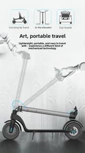 Trottinette pliable noire X7 pour adultes, vélo d'équilibre à deux roues, batterie au lithium de 10 pouces, trottinette <span class=keywords><strong>électrique</strong></span> légère et pliable - Product Image 6