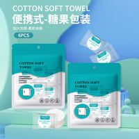 MZL Portable Mini Compressed Quick-Dry Solid Color Square Bath Face Towels Viscose Nonwoven Adult Travel Beach Sports Use