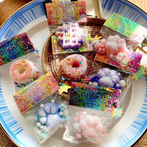Handmade Customized Slow Rising TPR Donut Squishy Toy Sensory Relief Novelty Squeeze Toys Kid-Friendly Stress Relief Gifts Ages - Product Image 1