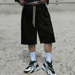 กางเกงขาสั้นออกกำลังกายสไตล์เกาหลี ผ้าฝ้าย 100% ระบายอากาศได้ดี เอวยืดหยุ่น ทรงลำลอง สวมใส่สบาย - Product Image 2