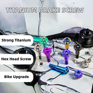 Vis de frein à disque en alliage de titane TC4 M6x30 pour moto avec écrou assorti - Product Image 2