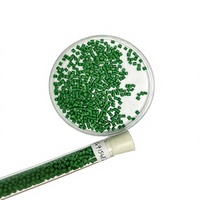 Granulés de masterbatch vert 25% de qualité alimentaire, concentré de couleur verte pour l'extrusion de tuyaux d'eau potable